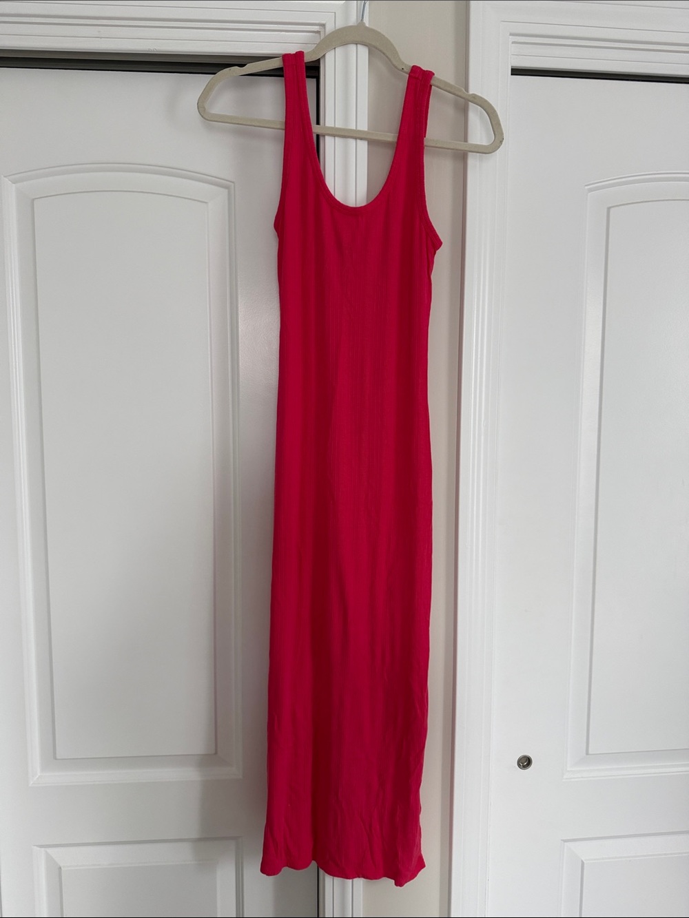 Old Navy Hot Pink Sleeveless Maxi Dress